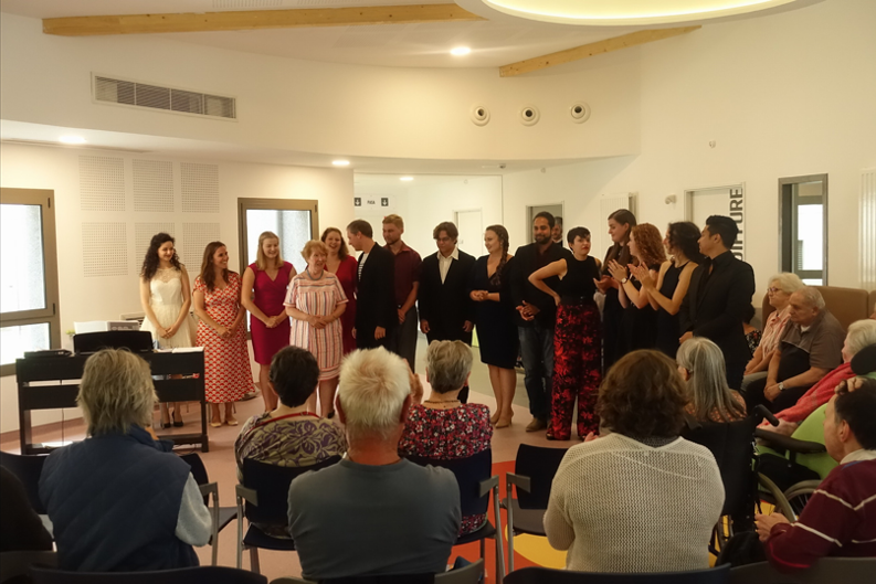 Récital des jeunes artistes à l'EHPAD